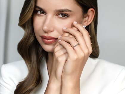 Anillo de compromiso Curve en plata 925/- pulido