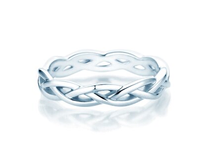 Anillo de compromiso Curve en plata 925/- pulido