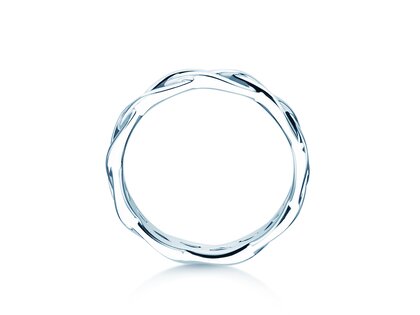 Anillo de compromiso Curve en plata 925/- pulido