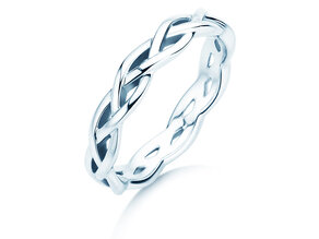 Anillo de compromiso Curve en plata 925/- pulido