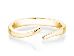 Anillo de compromiso Flow en 14K oro amarillo pulido