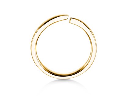 Anillo de compromiso Flow en 14K oro amarillo pulido