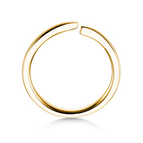 Anillo de compromiso Flow en 14K oro amarillo pulido