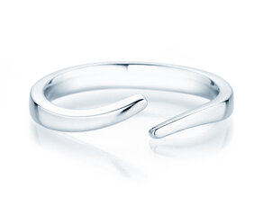 Anillo de compromiso Flow en plata 925/- pulido