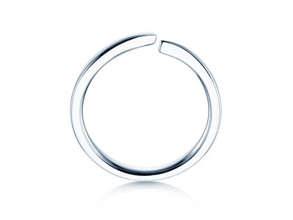 Anillo de compromiso Flow en plata 925/- pulido