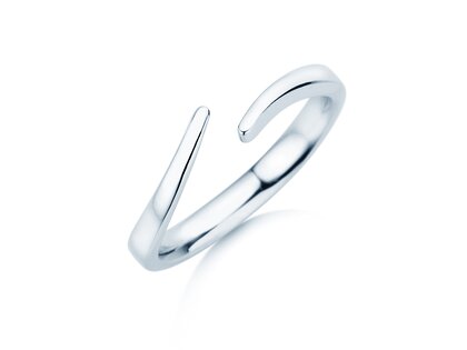 Anillo de compromiso Flow en plata 925/- pulido