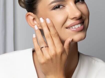 Anillo de compromiso Flow en plata 925/- pulido