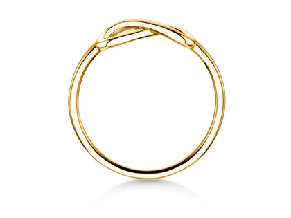 Anillo de compromiso Infinity Air en 14K oro amarillo pulido