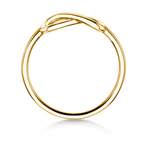 Anillo de compromiso Infinity Air en 14K oro amarillo pulido