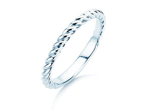 Anillo de compromiso Loop en plata 925/- pulido