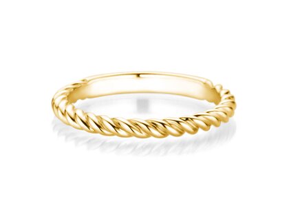 Anillo de compromiso Loop en 14K oro amarillo pulido