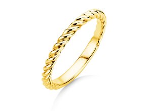 Anillo de compromiso Loop en 14K oro amarillo pulido