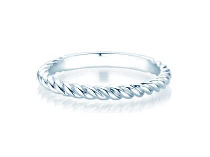 Anillo de compromiso Loop en plata 925/- pulido