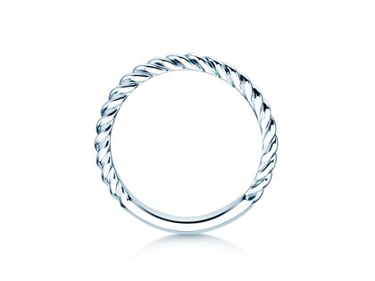Anillo de compromiso Loop en plata 925/- pulido