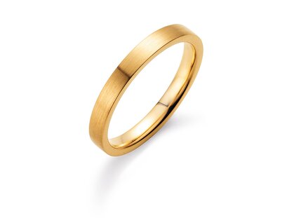Anillo para hombre Modern 2,5mm en 14K oro amarillo mate