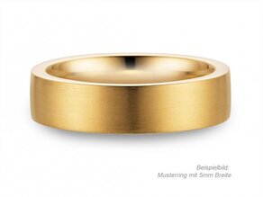 Anillo para hombre Modern 2,5mm en 9K oro amarillo mate