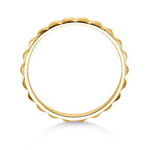 Anillo de compromiso Trinity en 14K oro amarillo pulido